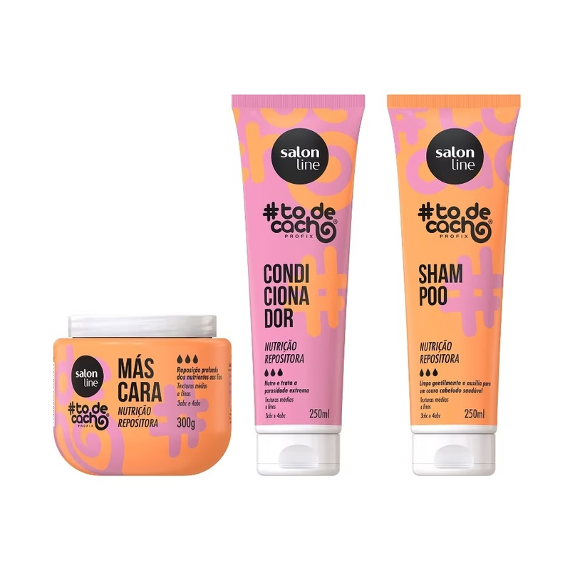 Kit Shampoo, Condicionador e Máscara